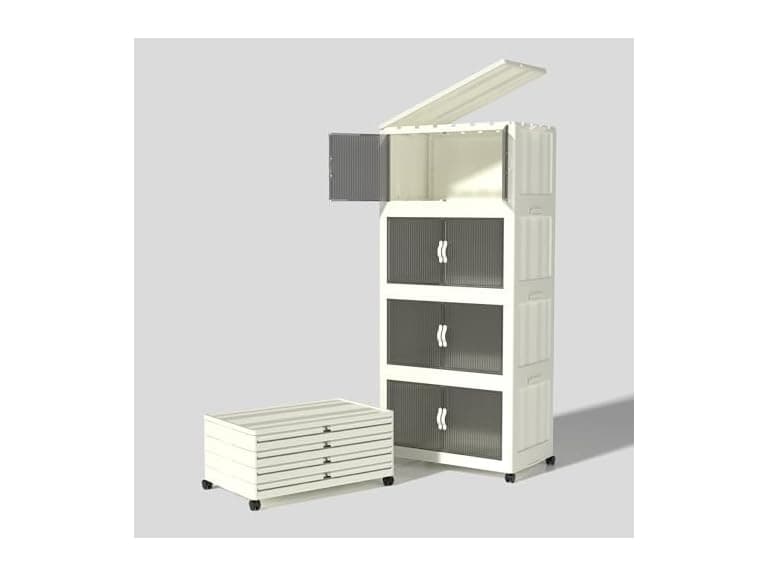Cetomo 35L Plastic Foldable Storage Boxes with Lid,35L - Image 1