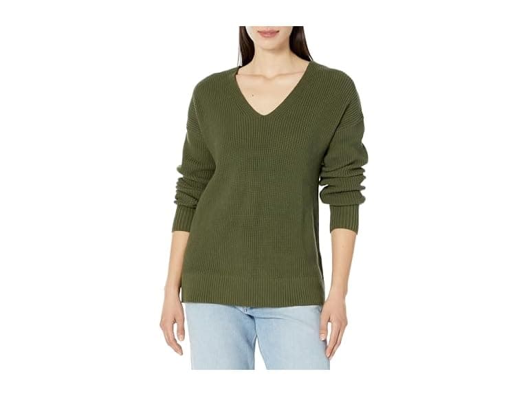 GAP Women Maternity Cotton V-neck Sweater - Image 1