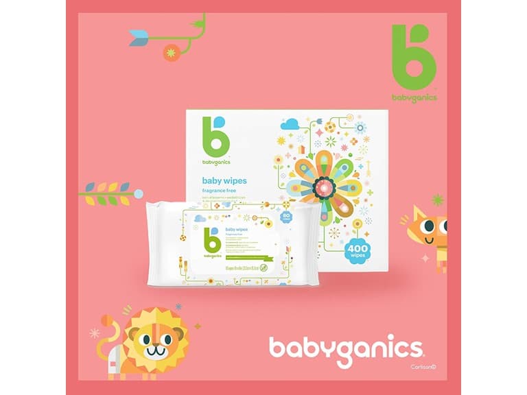 Babyganics Wipes: 80 Count - Image 1