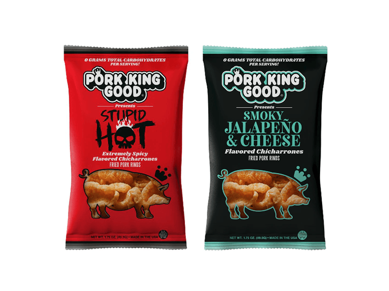 (10 Pack) Spicy Variety Pork Rinds 1.7oz Bags - Image 1