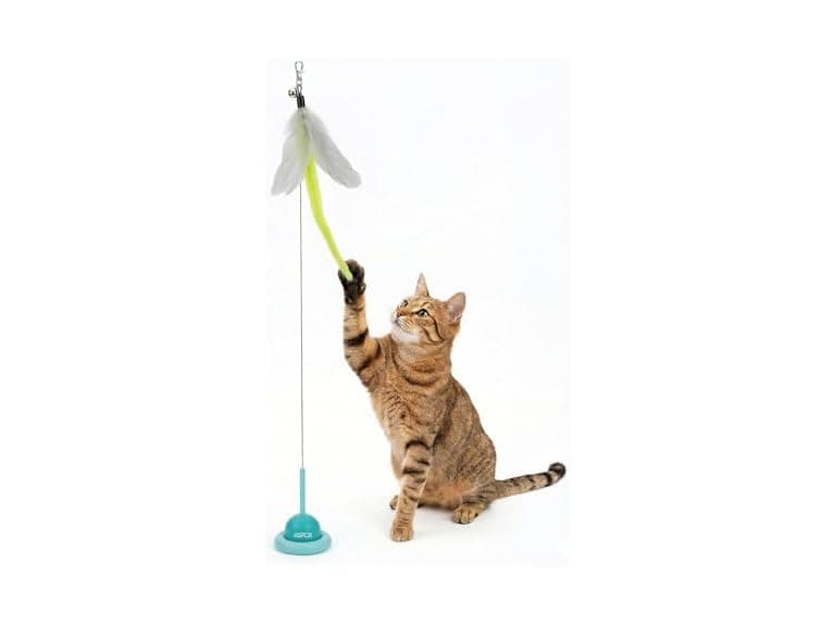 ASPCA Suction Cup Cat Toy Interactive Wand, Self Play - Image 1