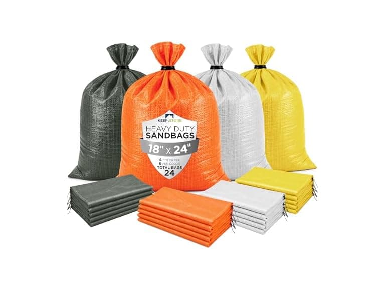 Heavy Duty Sand Bags, Pack of 24 (multicolor) - Image 1
