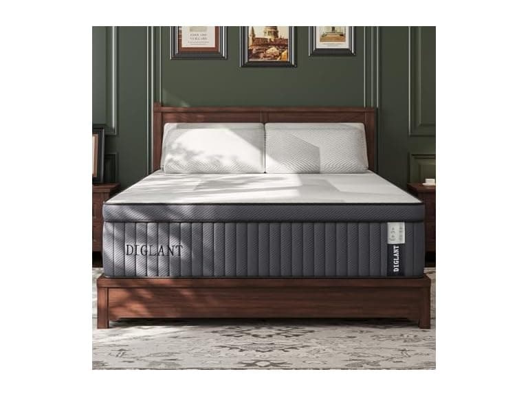 DIGLANT King Mattress, 14" Hybrid - Image 1