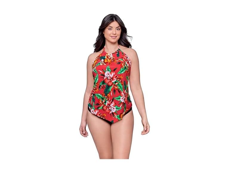 Aqua Green Women Halter Neck Tankini - Image 1