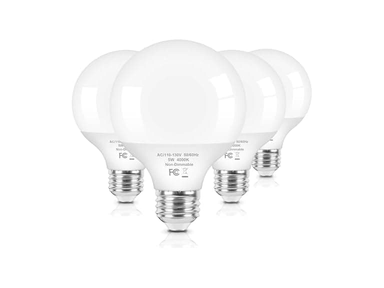 Brightever G25 LED Globe Light Bulbs 60 Watt Equivalent - Image 1