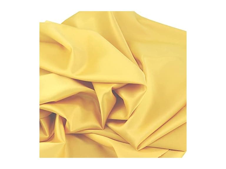 Rose Flavor Stretch Satin Fabric Yellow Color - Image 1