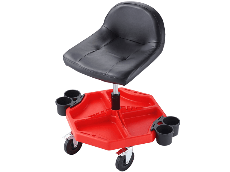 Rolling Garage Stool, Adjustable Height - Image 1