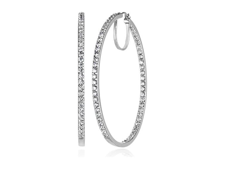 Amazon Essentials Women Platinum-Plated Earrings - Image 1