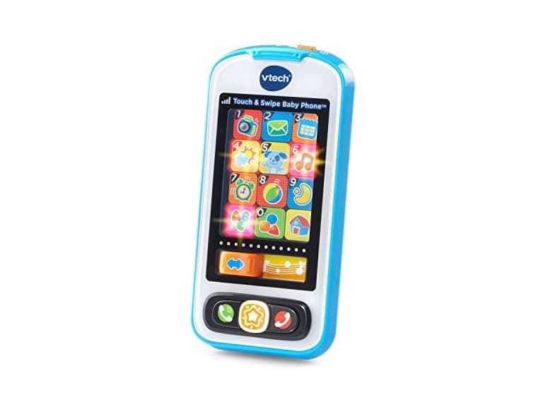 VTech Touch and Swipe Baby Phone Blue - Image 1