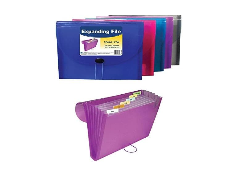 W 7 Pocket Expanding File - Image 1