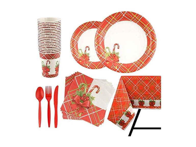 Christmas Party Supplies Set 141-Piece - Image 1