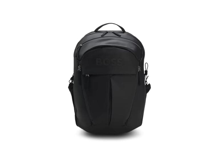 BOSS, Stormy Bold Logo Backpack, Black Gloss (Open Box) - Image 1