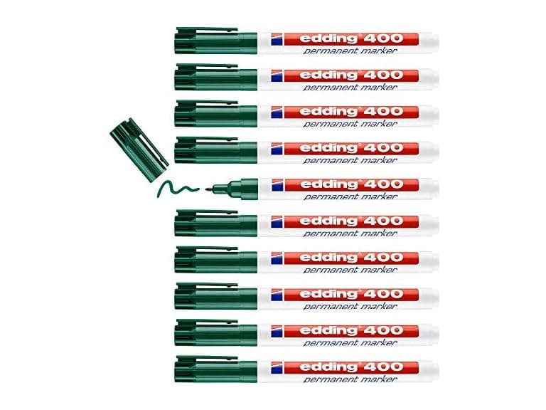 edding 400 permanent marker - zwart - 10 stiften - Image 1