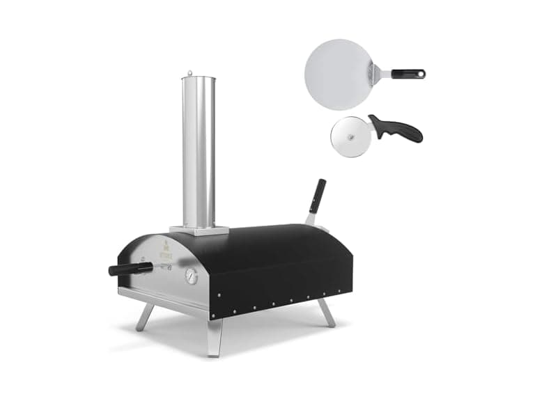 Stoke 13" Wood Pizza Oven W/ Gas Burner - Image 1