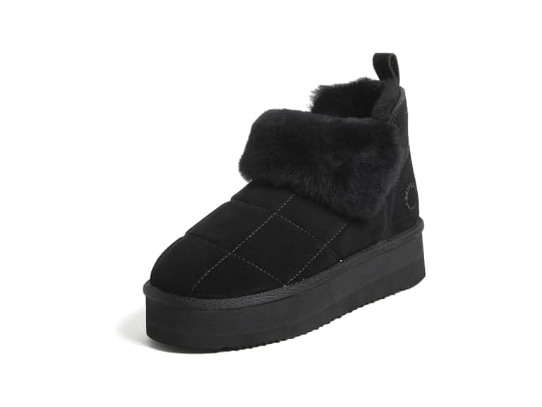 Dearfoams Womens Bayswater Platform Shearling Bootie - Image 1