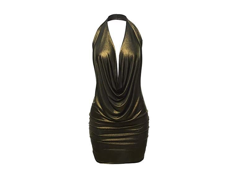 Made By Emma Women (M) Sexy Halter Neck Mini Dress - Image 1
