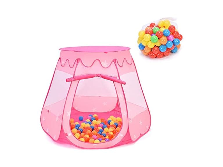 Costzon Princess Pop Up Tent w/ 100 Balls Included - Image 1