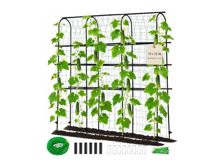 OTOSUNNY 6ft Raised Bed Garden Arch - Image 1