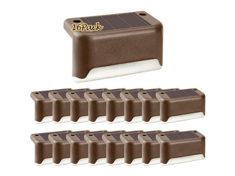 16-Pack Solar Waterproof LED Deck Lights - Image 1