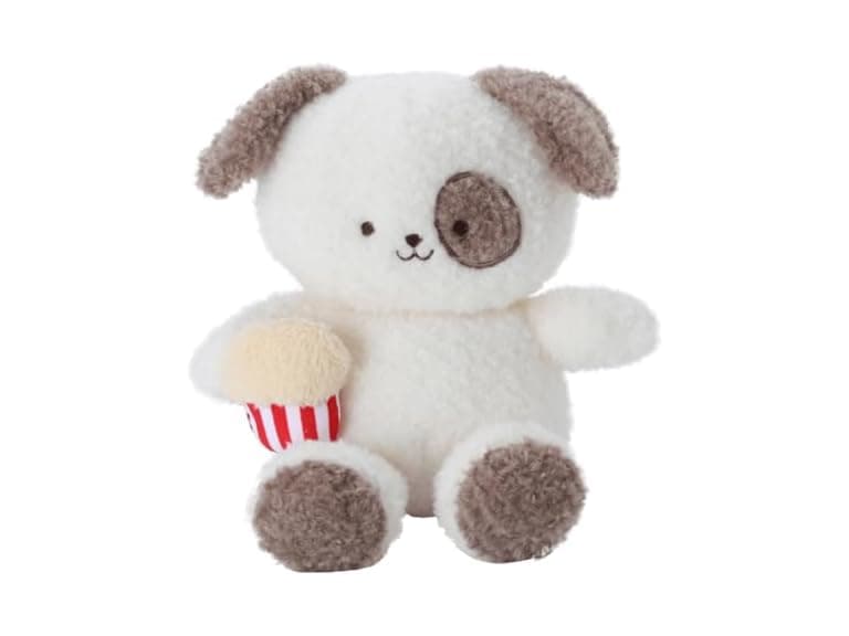 Linzy Boys 10” Bull Terrier Dog Stuffed Popcorn - Image 1
