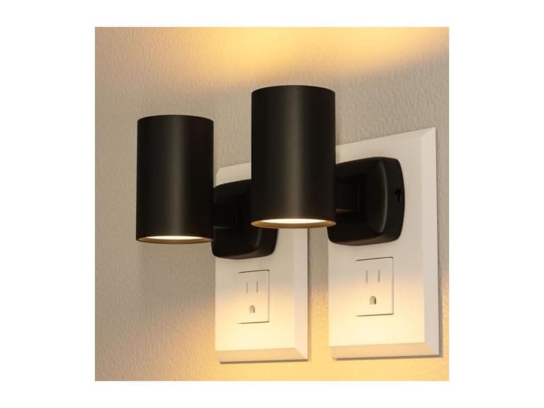 2 Pack LED Wall Plug in Night Lights - Image 1