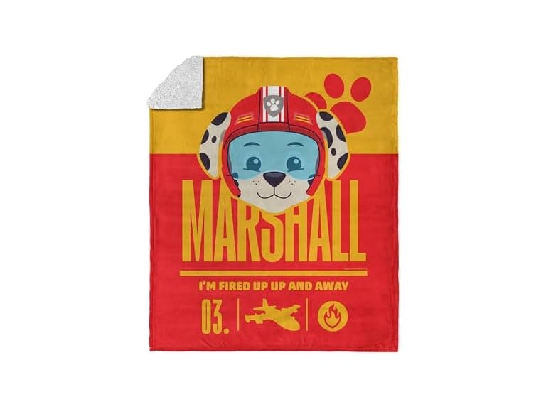 Nickelodeon Paw Patrol Licensed Marshall Fired Up w Sherpa - Image 1