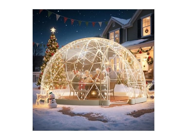 Garden Dome Tent, 12 x 7.2 ft Clear - Image 1
