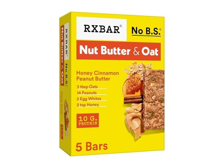 5Ct RXBAR Nut Butter and Oat Protein Bars - Image 1