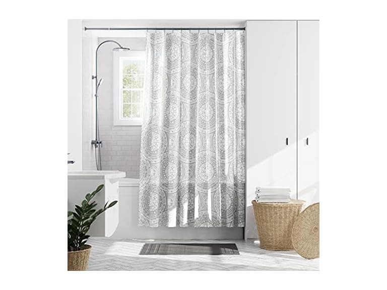 Zenna Home Medallion Waterproof PEVA Shower Curtain - Image 1