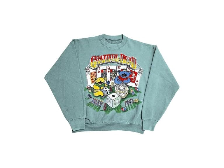 Grateful Dead (M) Face Cards Sweatshirt - Image 1