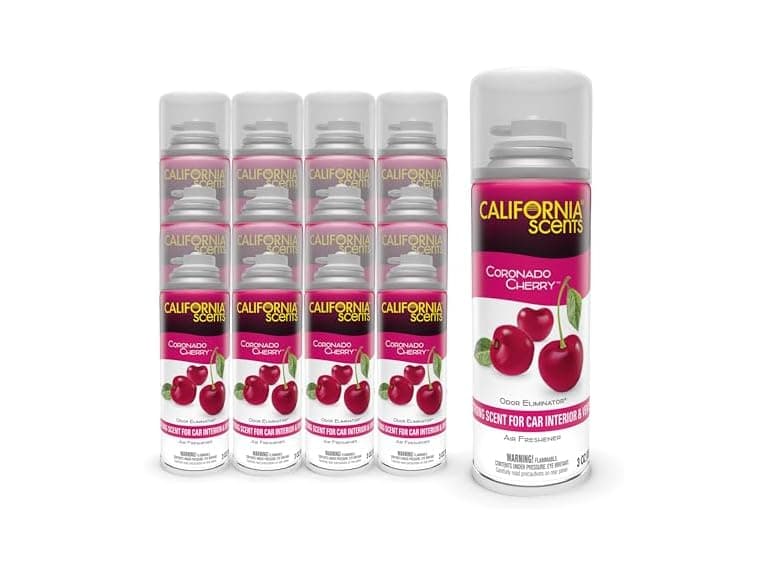 California Scents Fogger, Coronado Cherry Car Air Freshener, 3 oz, 24 Pack - Image 1