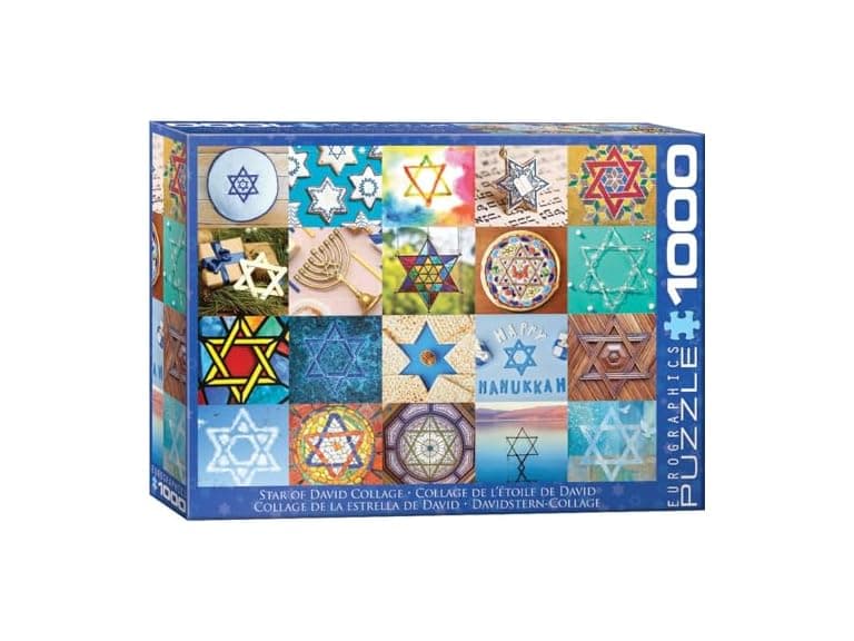 Star of David Collage Puzzle - Image 1