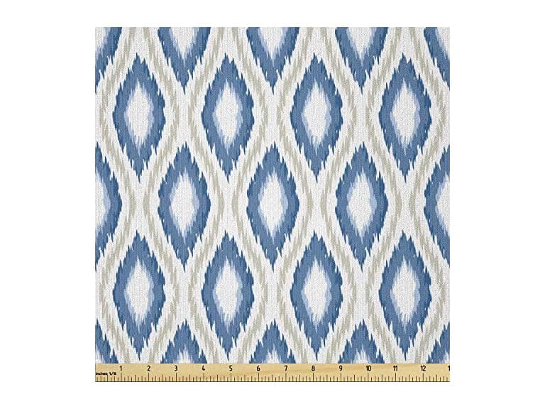 Ambesonne Ikat Fabric by The Yard - Image 1