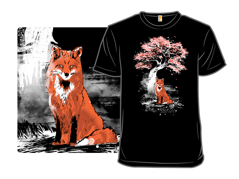 Red Fox Under the Tree - Image 1