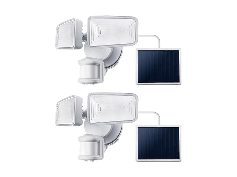 2PK Home Zone Security Solar Power Twin Head LED - Image 1