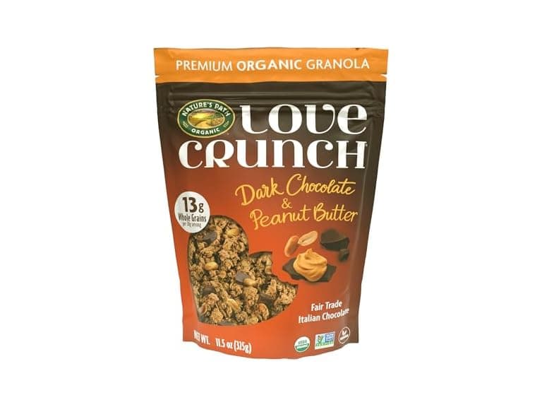 Love Crunch Organic Dark Chocolate & Peanut Butter Granola - Image 1