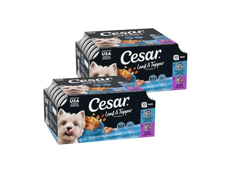 2PK Cesar Loaf in Sauce Wet Dog Food Rotisserie Chicken - Image 1