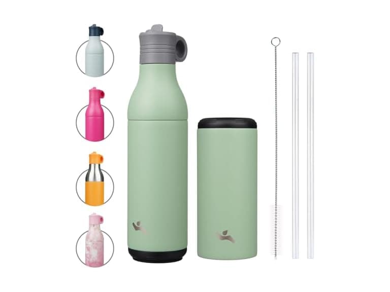 Stainless Steel Water Bottle Green - Image 1