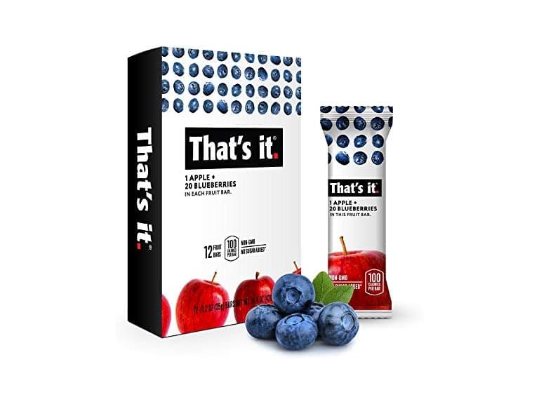 12PK That's it. Apple + Blueberry 100% Natural Fruit - Image 1