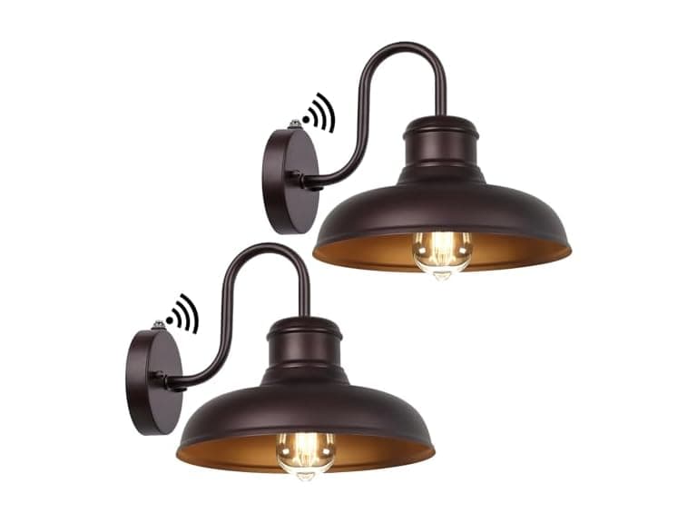 TOBUSA 2-Pack Wall Sconces Dusk to Dawn - Image 1