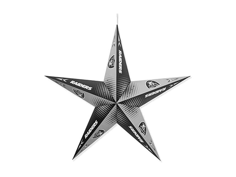 Littlearth Unisex-Adult NFL Oakland Raiders Star Lantern - Image 1