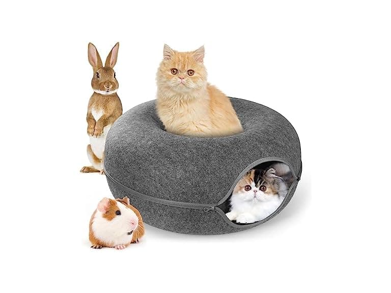 Cat Tunnel Bed, Indoor Cat Cave, Cat Tunnel, - Image 1