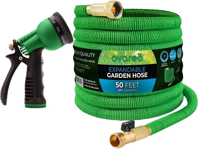 Expandable Garden Hose 50ft w/ Nozzle - Image 1