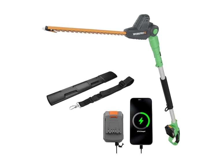WORKPROX 20V Cordless Pole Hedge Trimmer - Image 1