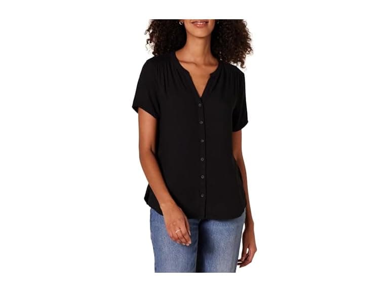 Amazon Essentials Women (L) Blouse Black - Image 1