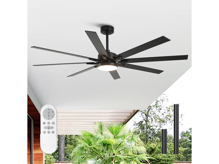 Parrot Uncle F8261 65" Ceiling Fan with LED - Image 1