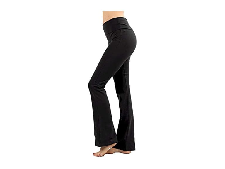Zenana Women (S) Fold Over Waist Cotton Leggings - Image 1