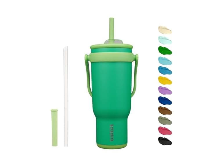 BJPKPK 40 OZ Insulated Travel Tumbler Olive Green - Image 1