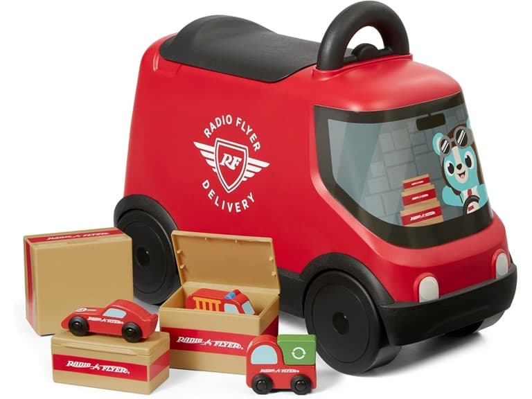Radio Flyer Van Ride On Toy for Kids - Image 1