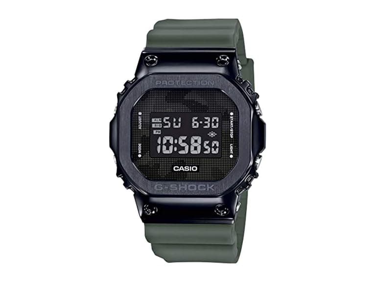 Casio Men's G-Shock Digital Black Ion-Plated Metal Bezel Camo Dial Watch GM5600B-3 (Open Box) - Image 1